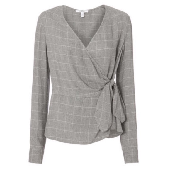Derek Lam Tops - Derek Lam Flannel Wrap Blouse M NWT Intermix